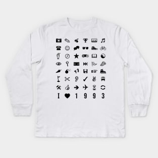 I Love 1993 Kids Long Sleeve T-Shirt